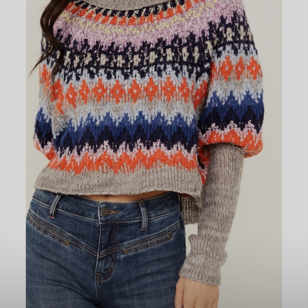 Free People 'Home For the Holidays' wool blend sweater